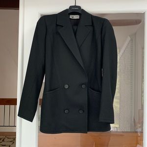 Courréges Paris | 1970s 2-Piece Double Breasted Day Skirt Power Suit VINTAGE